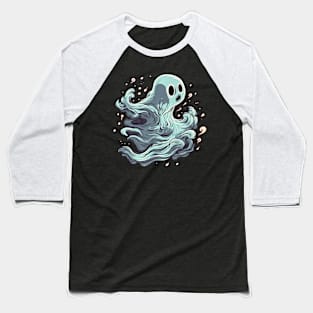 Eerie Halloween Ghoul Art - Spooky Season Delight Baseball T-Shirt